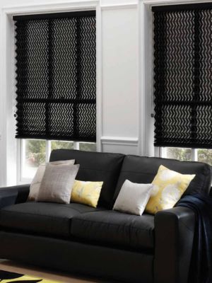 2" Pleated Shade - Bali Black